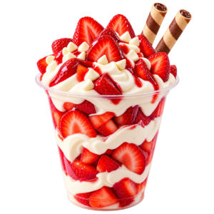 Frutas con crema