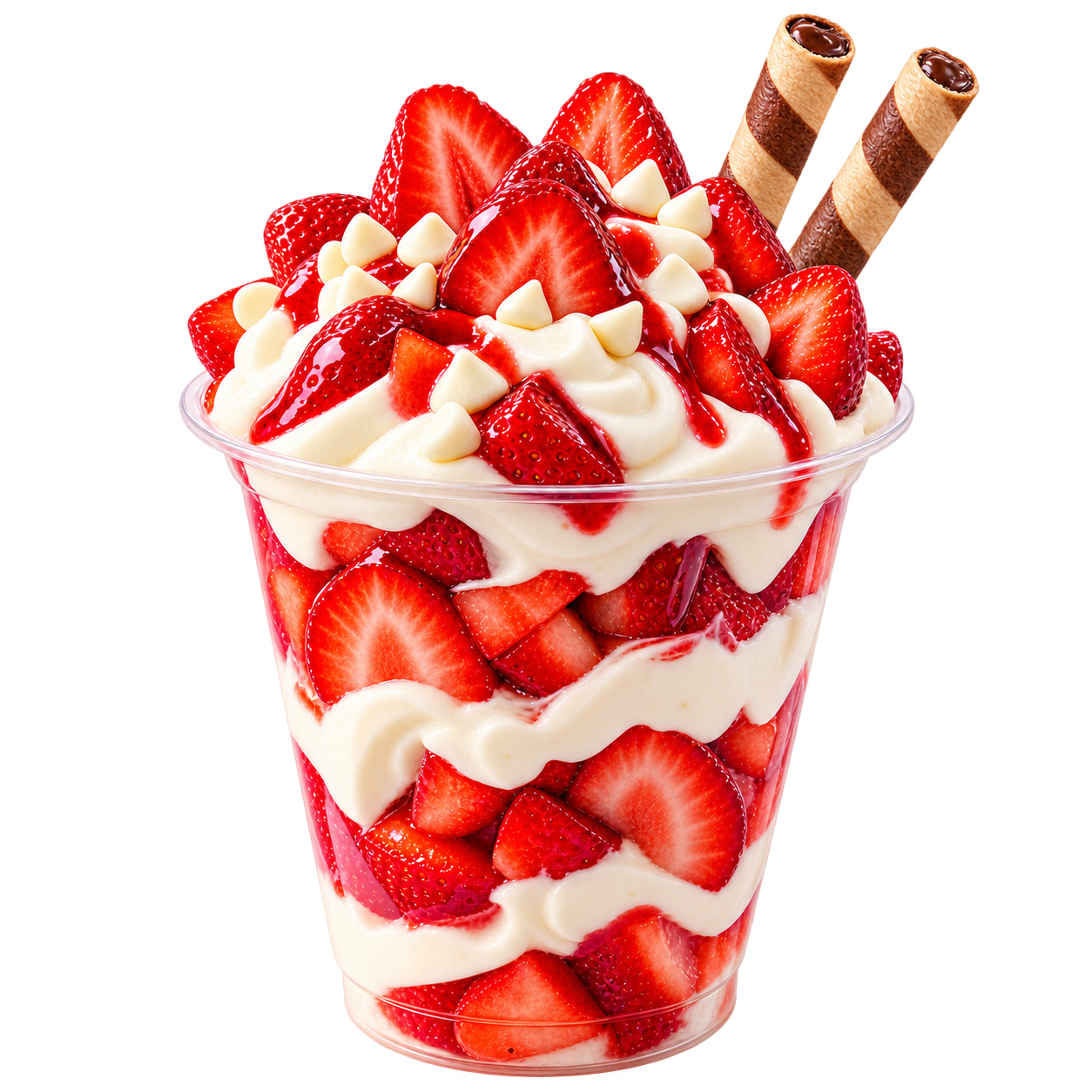 Frutas con crema